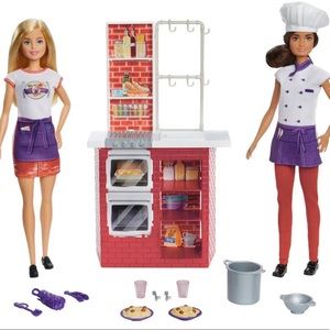 New Barbie 💖 You Can Be Anything Chef & Waitress Set